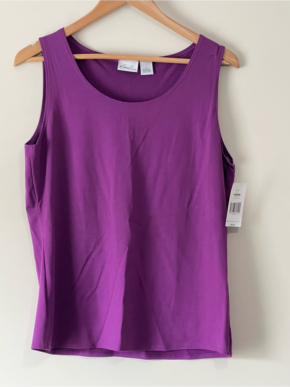 Kim Rogers Purple Scoop Neck Tank